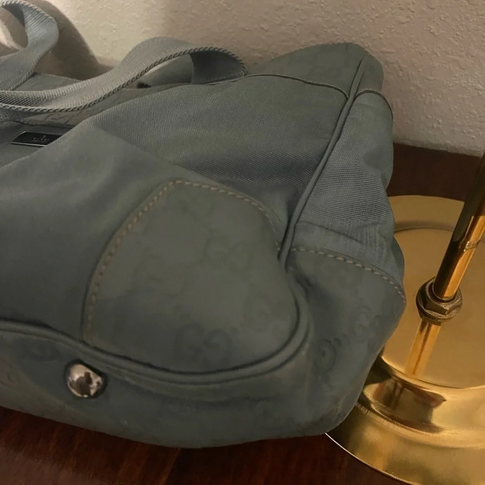 Gucci Guccissima Light Blue Tote Bag